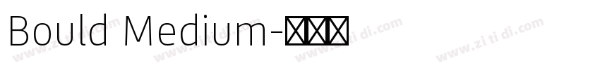 Bould Medium字体转换